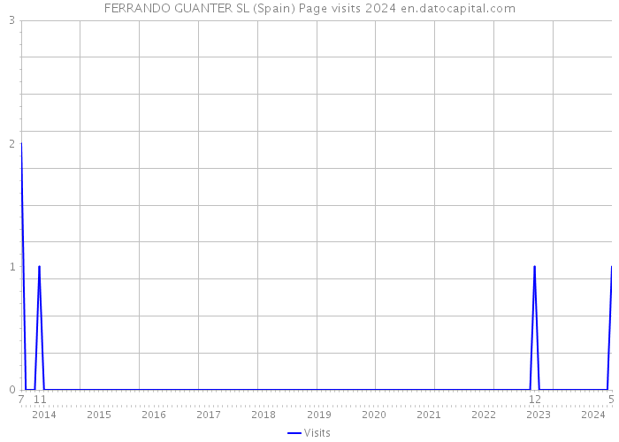 FERRANDO GUANTER SL (Spain) Page visits 2024 