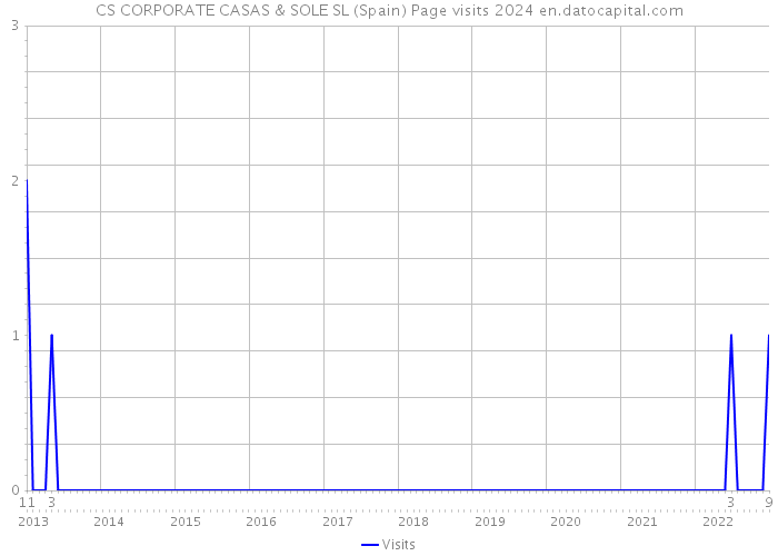 CS CORPORATE CASAS & SOLE SL (Spain) Page visits 2024 