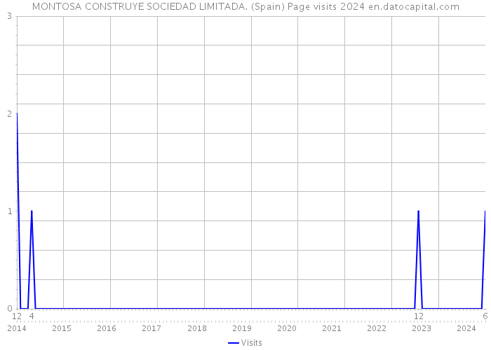MONTOSA CONSTRUYE SOCIEDAD LIMITADA. (Spain) Page visits 2024 