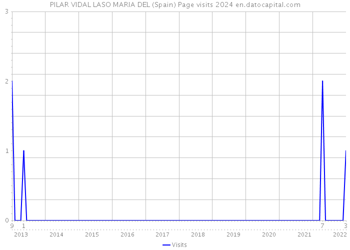 PILAR VIDAL LASO MARIA DEL (Spain) Page visits 2024 