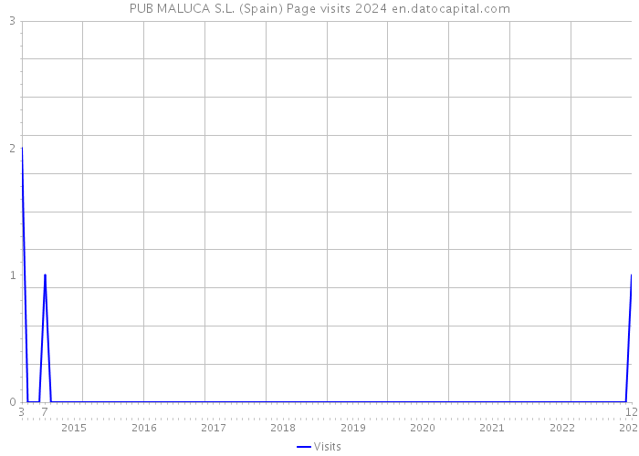 PUB MALUCA S.L. (Spain) Page visits 2024 