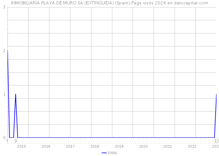 INMOBILIARIA PLAYA DE MURO SA (EXTINGUIDA) (Spain) Page visits 2024 