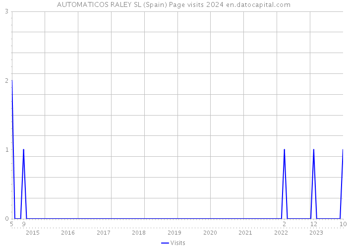 AUTOMATICOS RALEY SL (Spain) Page visits 2024 