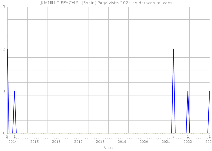 JUANILLO BEACH SL (Spain) Page visits 2024 