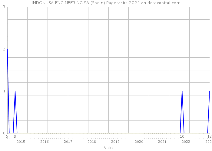 INDONUSA ENGINEERING SA (Spain) Page visits 2024 