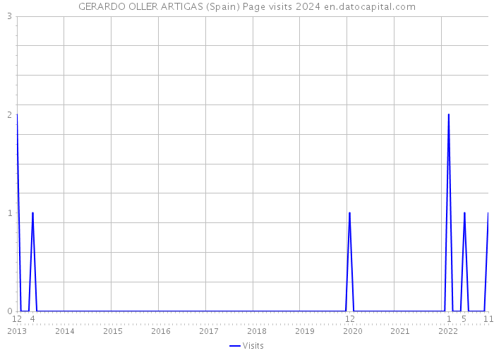 GERARDO OLLER ARTIGAS (Spain) Page visits 2024 