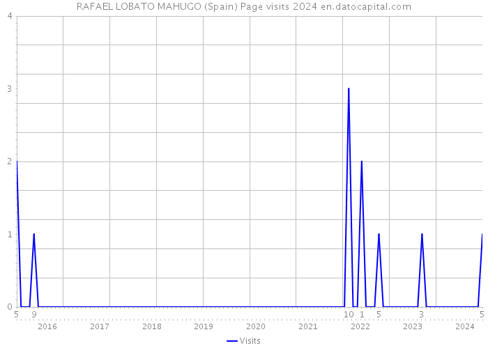 RAFAEL LOBATO MAHUGO (Spain) Page visits 2024 