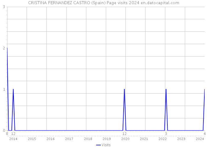 CRISTINA FERNANDEZ CASTRO (Spain) Page visits 2024 