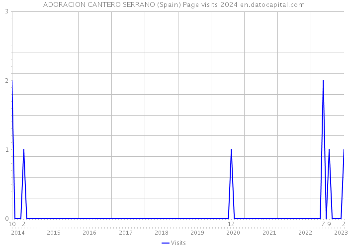 ADORACION CANTERO SERRANO (Spain) Page visits 2024 
