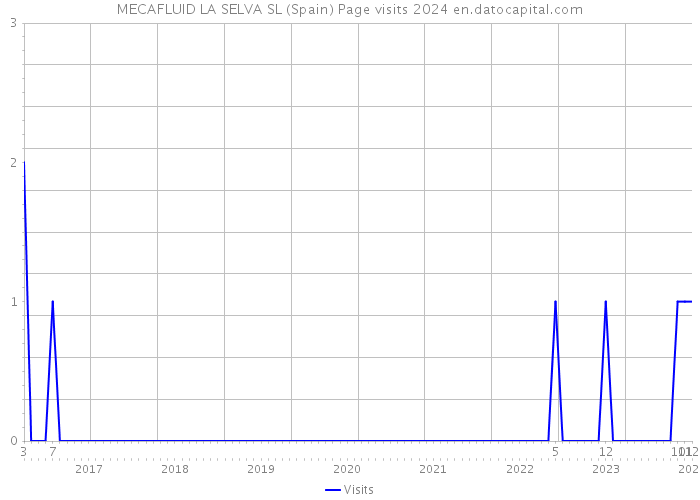MECAFLUID LA SELVA SL (Spain) Page visits 2024 