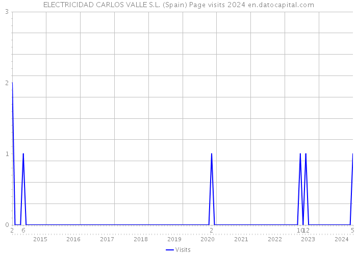 ELECTRICIDAD CARLOS VALLE S.L. (Spain) Page visits 2024 