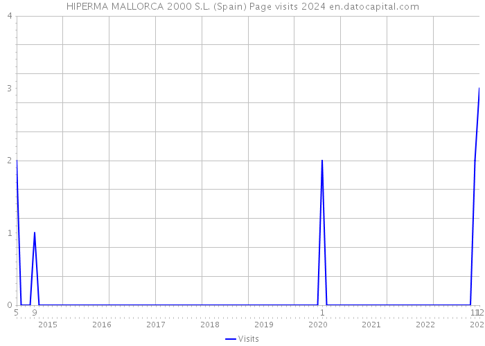 HIPERMA MALLORCA 2000 S.L. (Spain) Page visits 2024 