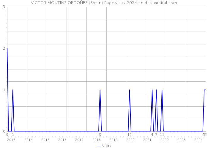 VICTOR MONTINS ORDOÑEZ (Spain) Page visits 2024 