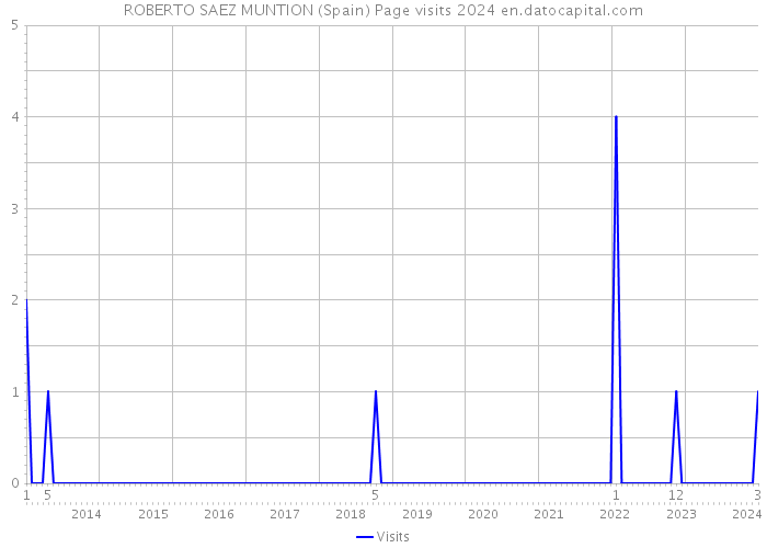 ROBERTO SAEZ MUNTION (Spain) Page visits 2024 