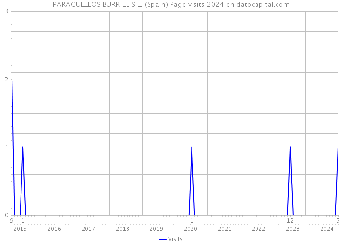 PARACUELLOS BURRIEL S.L. (Spain) Page visits 2024 