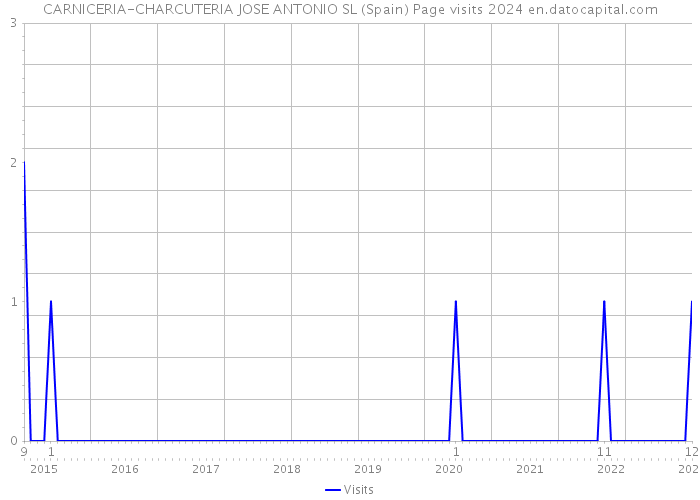 CARNICERIA-CHARCUTERIA JOSE ANTONIO SL (Spain) Page visits 2024 