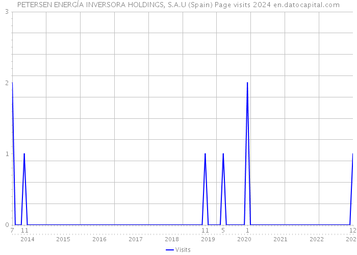 PETERSEN ENERGÍA INVERSORA HOLDINGS, S.A.U (Spain) Page visits 2024 