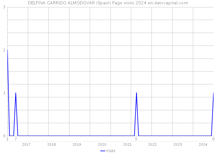 DELFINA GARRIDO ALMODOVAR (Spain) Page visits 2024 