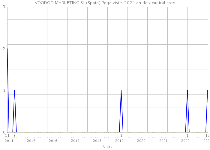 VOODOO MARKETING SL (Spain) Page visits 2024 