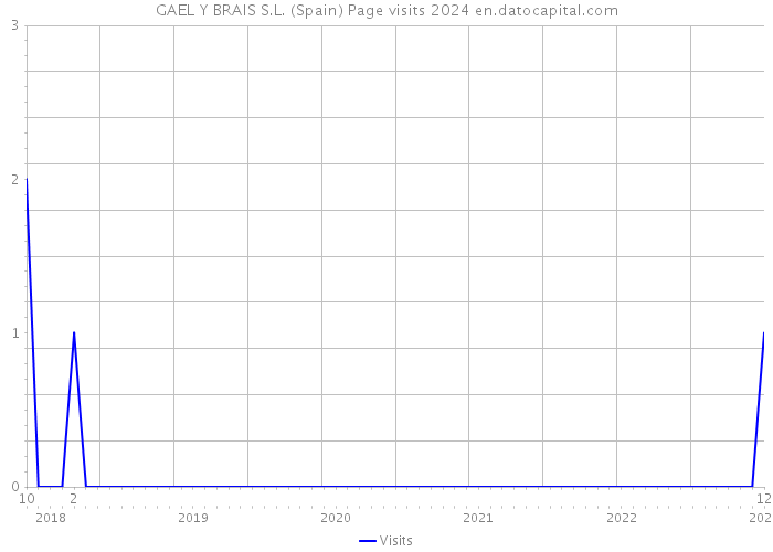 GAEL Y BRAIS S.L. (Spain) Page visits 2024 