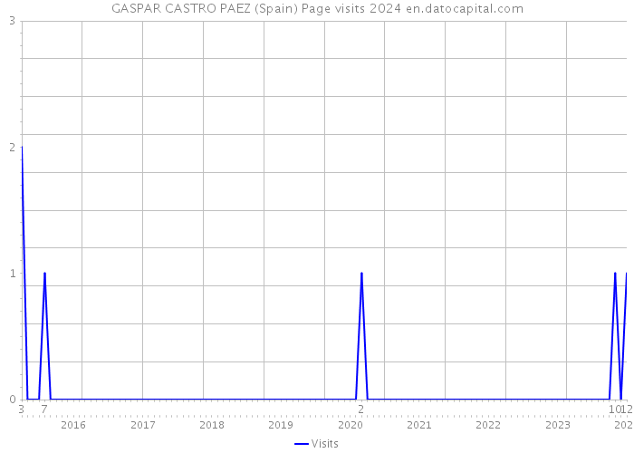 GASPAR CASTRO PAEZ (Spain) Page visits 2024 