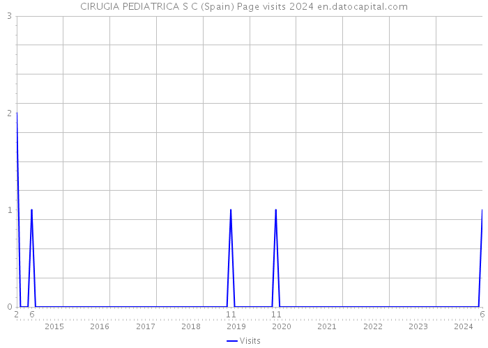 CIRUGIA PEDIATRICA S C (Spain) Page visits 2024 