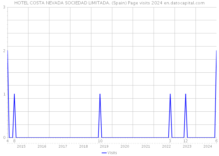 HOTEL COSTA NEVADA SOCIEDAD LIMITADA. (Spain) Page visits 2024 