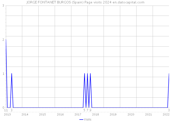 JORGE FONTANET BURGOS (Spain) Page visits 2024 