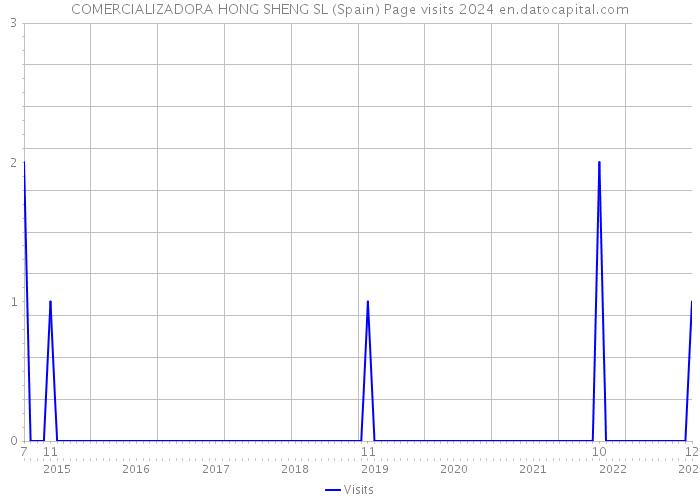 COMERCIALIZADORA HONG SHENG SL (Spain) Page visits 2024 