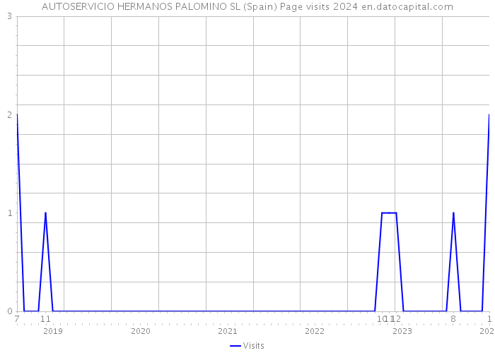 AUTOSERVICIO HERMANOS PALOMINO SL (Spain) Page visits 2024 