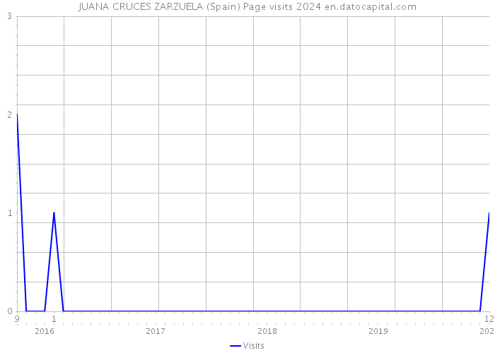 JUANA CRUCES ZARZUELA (Spain) Page visits 2024 