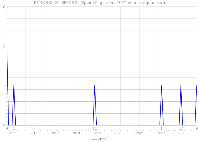 PETROLIS DEL BESOS SL (Spain) Page visits 2024 