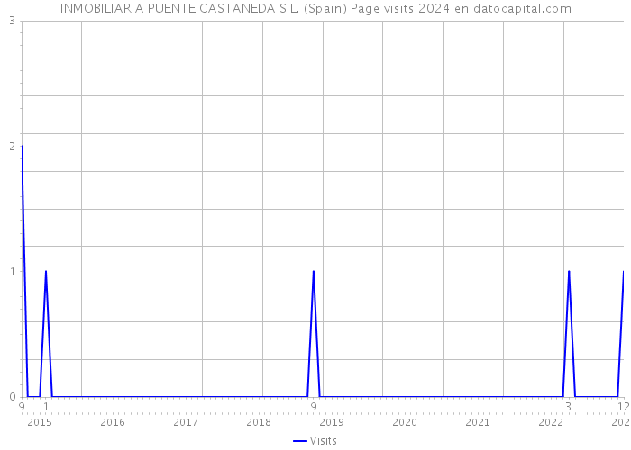 INMOBILIARIA PUENTE CASTANEDA S.L. (Spain) Page visits 2024 