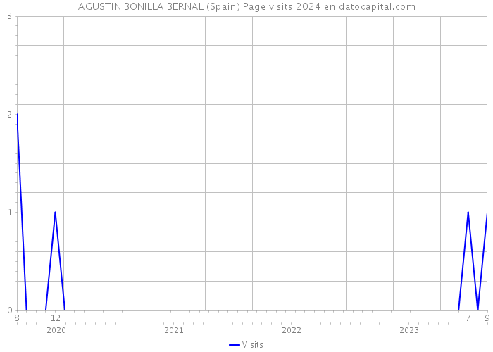 AGUSTIN BONILLA BERNAL (Spain) Page visits 2024 