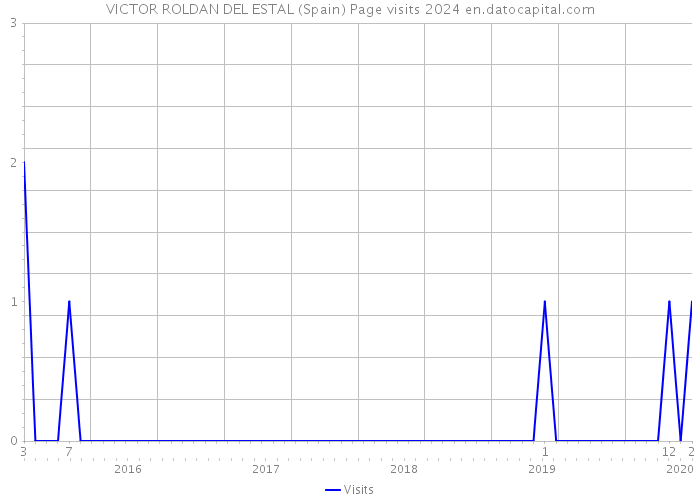VICTOR ROLDAN DEL ESTAL (Spain) Page visits 2024 