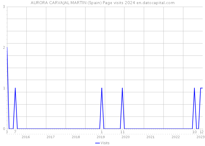 AURORA CARVAJAL MARTIN (Spain) Page visits 2024 