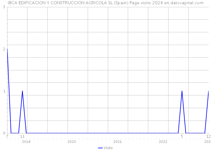 IBCA EDIFICACION Y CONSTRUCCION AGRICOLA SL (Spain) Page visits 2024 