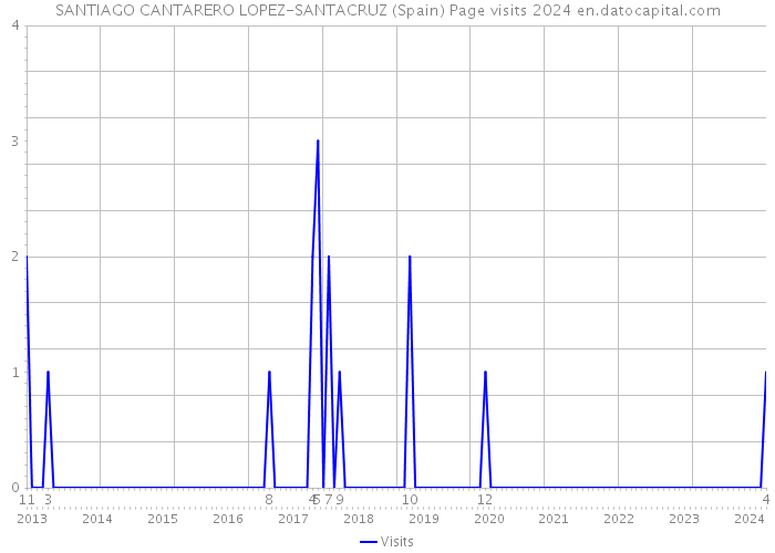 SANTIAGO CANTARERO LOPEZ-SANTACRUZ (Spain) Page visits 2024 