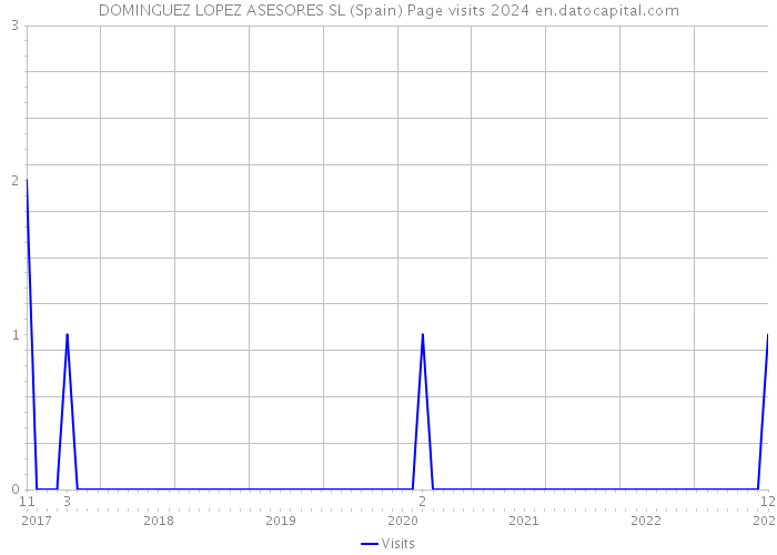 DOMINGUEZ LOPEZ ASESORES SL (Spain) Page visits 2024 