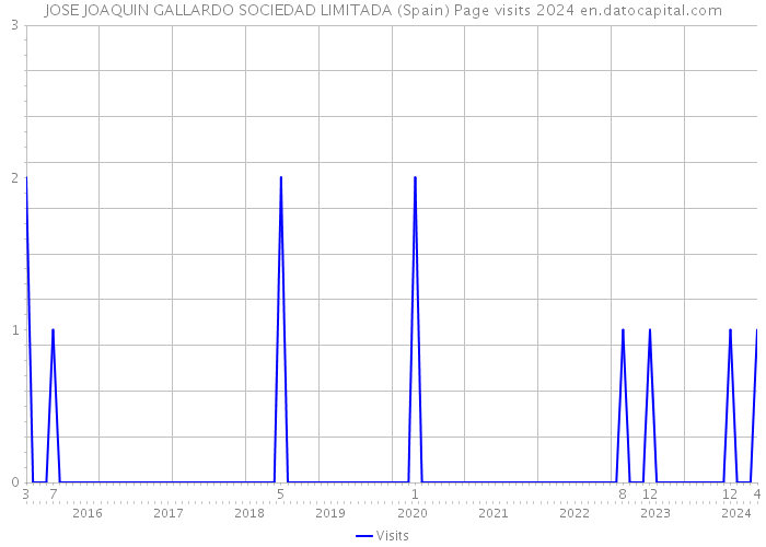 JOSE JOAQUIN GALLARDO SOCIEDAD LIMITADA (Spain) Page visits 2024 