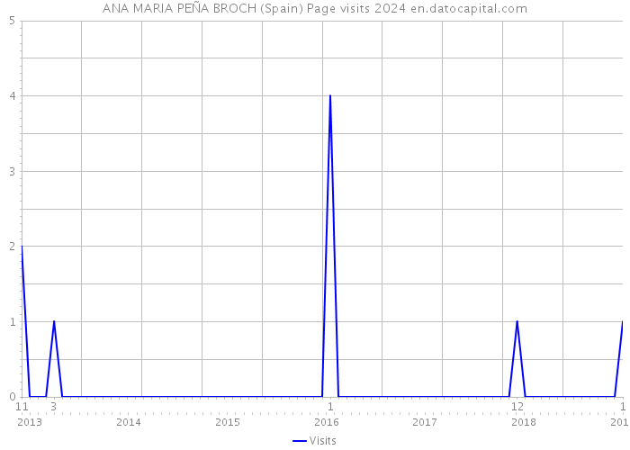 ANA MARIA PEÑA BROCH (Spain) Page visits 2024 