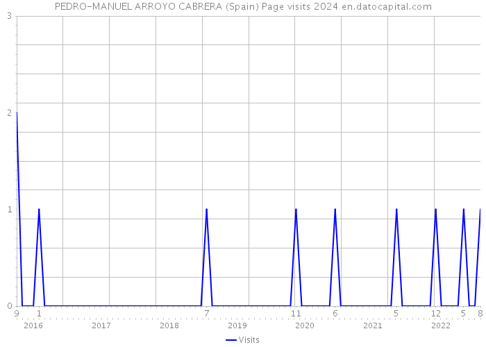 PEDRO-MANUEL ARROYO CABRERA (Spain) Page visits 2024 
