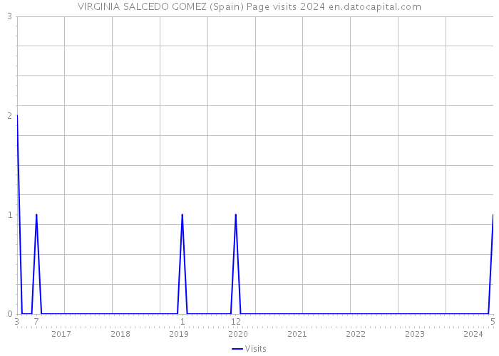 VIRGINIA SALCEDO GOMEZ (Spain) Page visits 2024 