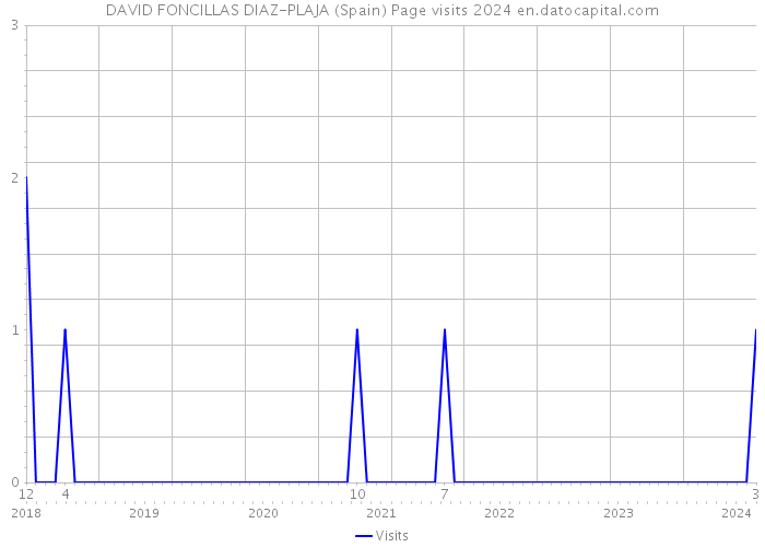 DAVID FONCILLAS DIAZ-PLAJA (Spain) Page visits 2024 