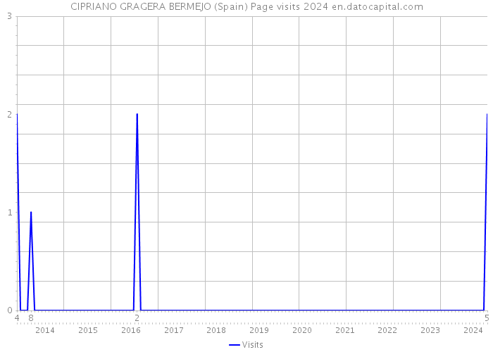 CIPRIANO GRAGERA BERMEJO (Spain) Page visits 2024 