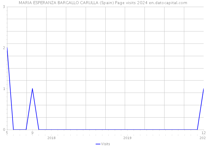 MARIA ESPERANZA BARGALLO CARULLA (Spain) Page visits 2024 