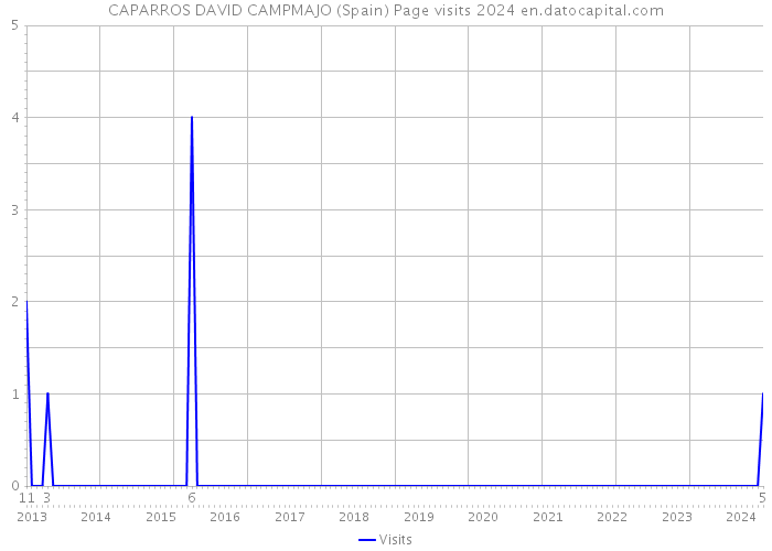 CAPARROS DAVID CAMPMAJO (Spain) Page visits 2024 