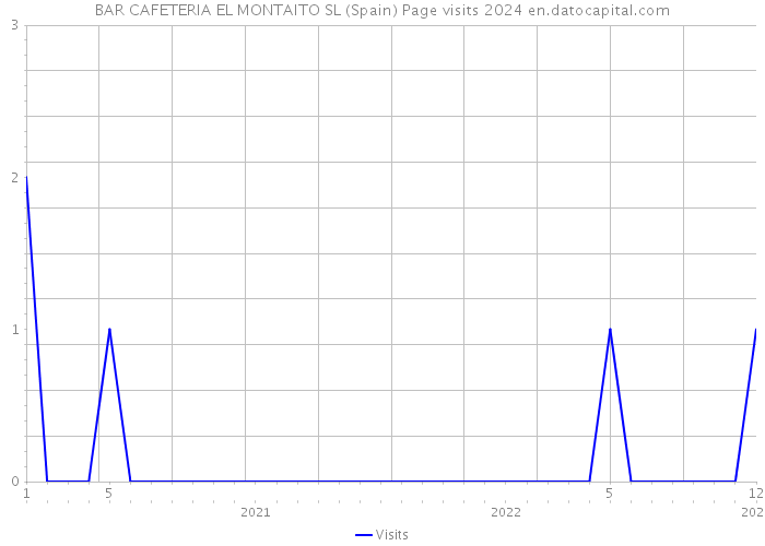BAR CAFETERIA EL MONTAITO SL (Spain) Page visits 2024 