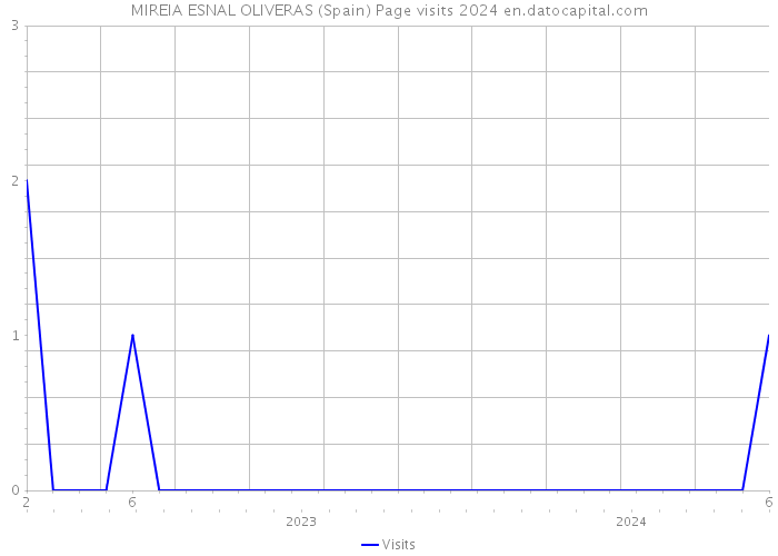 MIREIA ESNAL OLIVERAS (Spain) Page visits 2024 