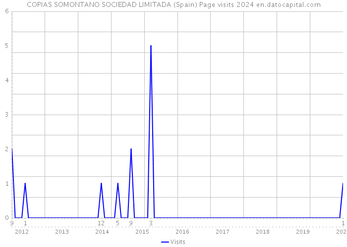 COPIAS SOMONTANO SOCIEDAD LIMITADA (Spain) Page visits 2024 